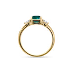 Load image into Gallery viewer, Birthstone Square Emerald Ring