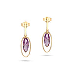 Load image into Gallery viewer, Purple Queen Earrings