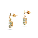 Load image into Gallery viewer, Blue Topaz Princess Earrings
