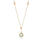 Load image into Gallery viewer, Linked Green Agate Necklace