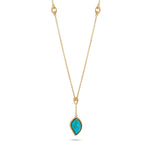 Load image into Gallery viewer, Turquoise Leaf Necklace