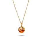 Load image into Gallery viewer, Amber Honey Nest Pendant