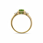 Load image into Gallery viewer, Birthstone Square Peridot Ring