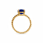Load image into Gallery viewer, Birthstone Round Blue Sapphire Ring