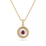 Load image into Gallery viewer, Noélli Signature Mother of Pearl with Ruby Necklace