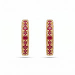 Load image into Gallery viewer, Verona Banded Red Earrings