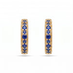Load image into Gallery viewer, Verona Banded Blue Earrings