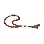 Load image into Gallery viewer, Baltic Cherry Amber 33 Beads Rosary Round Cut Faceted