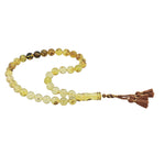 Load image into Gallery viewer, Caribbean Insect Amber 33 Beads Rosary Round Cut