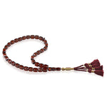 Load image into Gallery viewer, Caribbean Cherry Amber 33 Beads Rosary Diamond Cut 1