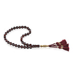 Load image into Gallery viewer, Caribbean Cherry Amber 33 Beads Rosary Diamond Cut 3