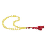 Load image into Gallery viewer, Baltic White Amber 33 Beads Rosary Round Cut