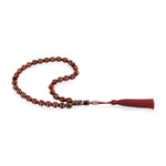 Load image into Gallery viewer, Caribbean Cherry Amber 33 Beads Rosary Diamond Cut 4