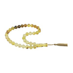 Load image into Gallery viewer, Caribbean Insect Amber 33 Beads Rosary Round Cut