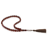 Load image into Gallery viewer, Caribbean Cherry Amber 33 Beads Rosary Diamond Cut 1