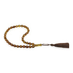 Load image into Gallery viewer, Caribbean Honey Amber 33 Beads Rosary Diamond Cut 4