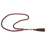 Load image into Gallery viewer, Caribbean Cherry Amber 66 Beads Rosary Barrel Cut 1