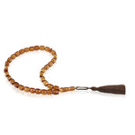 Load image into Gallery viewer, Caribbean Honey Amber 33 Beads Rosary Diamond Cut 1