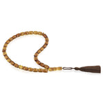 Load image into Gallery viewer, Caribbean Honey Amber 33 Beads Rosary Diamond Cut 2