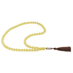 Load image into Gallery viewer, Baltic White Amber 66 Beads Rosary Round Cut