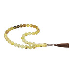 Load image into Gallery viewer, Caribbean Insect Amber 33 Beads Rosary Round Cut