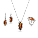 Load image into Gallery viewer, Web of Amber Earrings