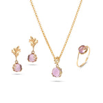 Load image into Gallery viewer, Frost Purple Amethyst Earrings