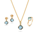 Load image into Gallery viewer, Frost Topaz Blue Pendant