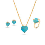 Load image into Gallery viewer, Turquoise Love Earrings
