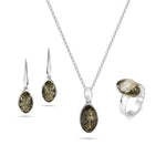 Load image into Gallery viewer, Pure Green Amber Earrings