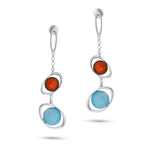 Load image into Gallery viewer, Firefly Blue Earrings