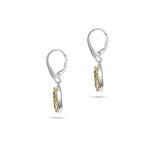 Load image into Gallery viewer, Pure Green Amber Earrings