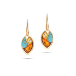 Load image into Gallery viewer, Harlequin Leaf Earrings