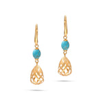 Load image into Gallery viewer, Royal Bell Turquoise Earrings
