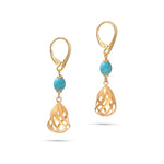 Load image into Gallery viewer, Royal Bell Turquoise Earrings