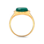 Load image into Gallery viewer, Agate Green Medallion Ring
