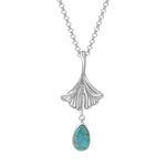 Load image into Gallery viewer, Ginko Turquoise Pendant