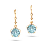 Load image into Gallery viewer, Blue Frost Round Cut Earring