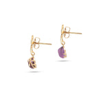 Load image into Gallery viewer, Frost Purple Amethyst Earrings