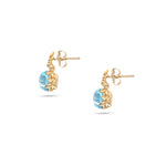 Load image into Gallery viewer, Frost Topaz Blue Earrings

