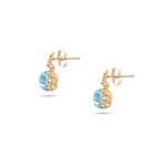 Load image into Gallery viewer, Frost Topaz Blue Earrings