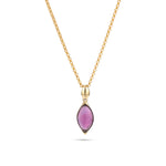 Load image into Gallery viewer, Purple River Drop Cut Pendant