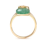 Load image into Gallery viewer, Queen Bee Quartz Green Ring