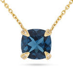 Load image into Gallery viewer, London Blue Topaz Necklace