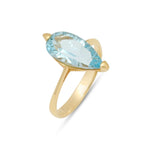 Load image into Gallery viewer, Glacier Drop Cut Blue Ring