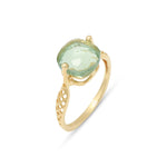 Load image into Gallery viewer, Frozen Lake Square Cut Green Ring