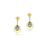 Load image into Gallery viewer, Frost Bell Green Earrings