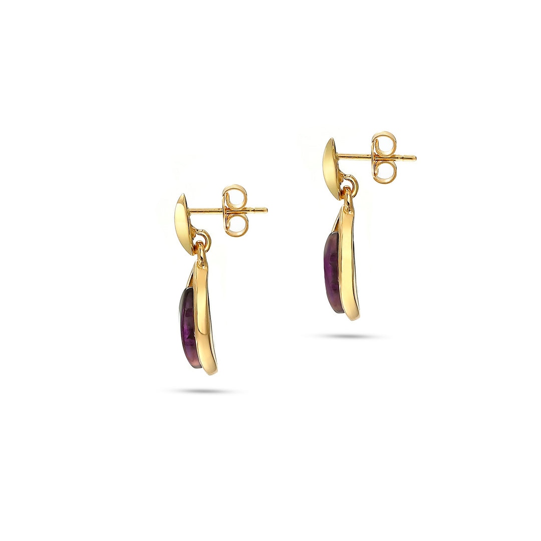 Purple Dew Earrings