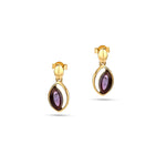 Load image into Gallery viewer, Purple Dew Earrings