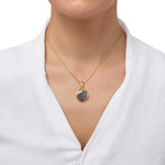 Load image into Gallery viewer, Falcon Eye Hazy Grey Pendant